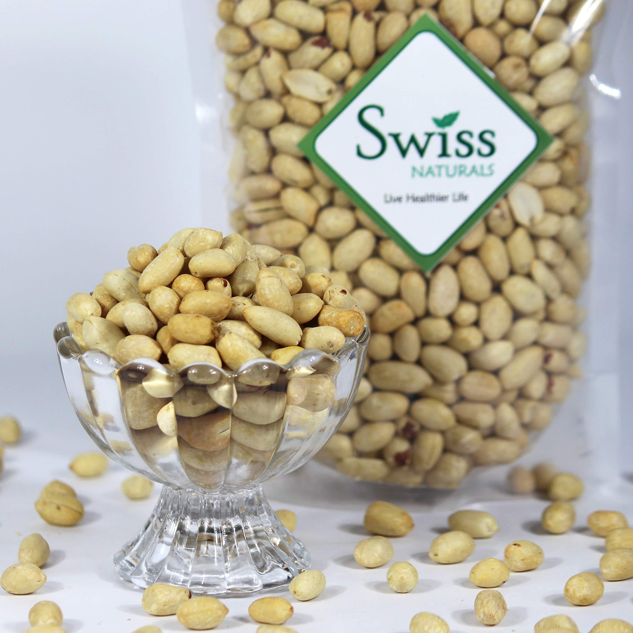 Swiss Naturals Swiss Naturals Roasted Unsalted Peanuts [Skin Removed] 900gm