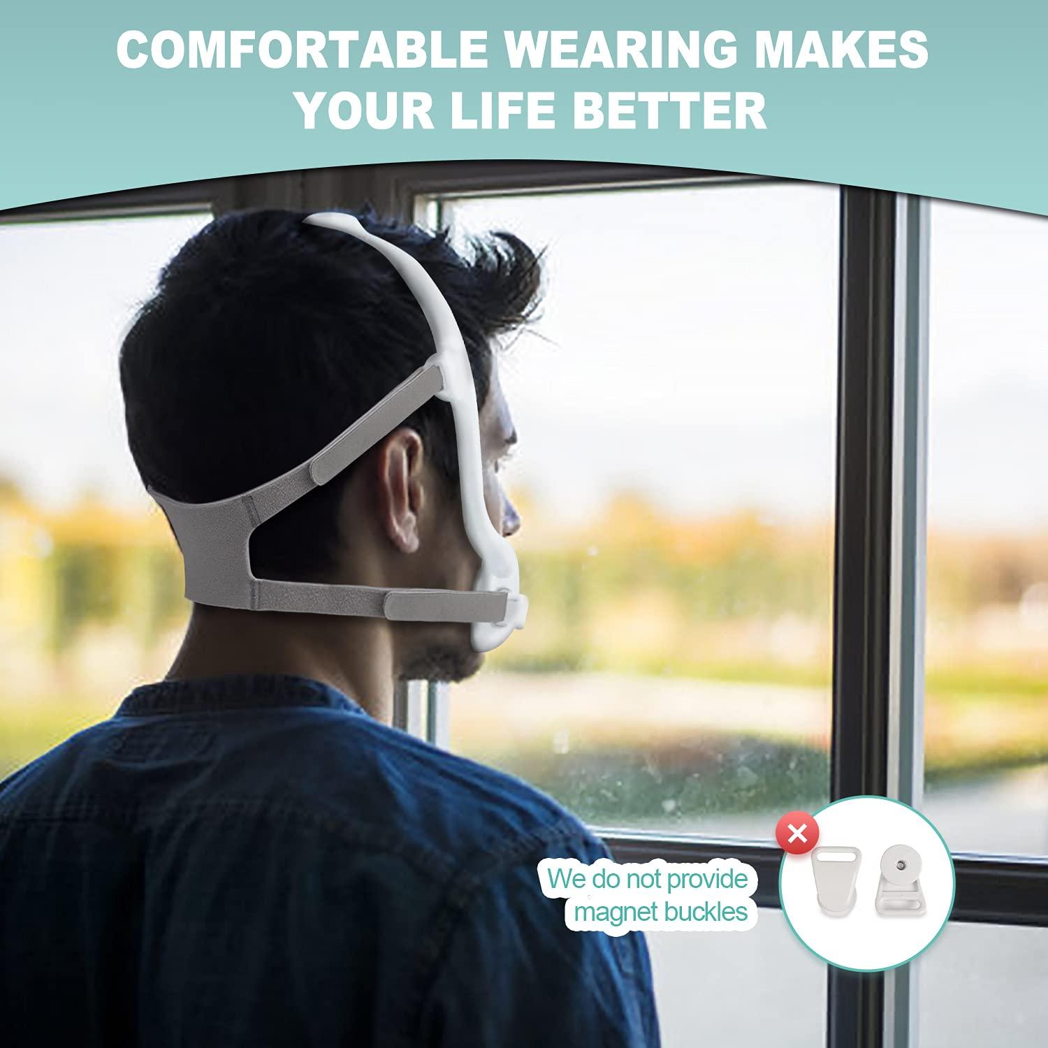 ItAll 2Packs CPAP Headgear for Respironics Dreamwear Full Face Mask, Headgear for Respironics Dreamwear Full Face Mask or Dreamwear Gel, Clips NOT Included