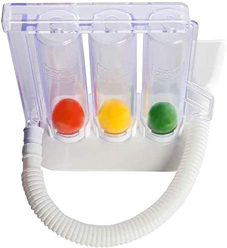 Pureta PURETA 3 Chamber Spirometer | Deep Breathing Lungs Exerciser | Breath Exercise Measurement System (Multicolour/Pack of 1)