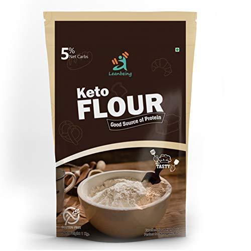 LEANBEING Leanbeing Keto Flour (1Kg) | Best Low Carb Flour | 1Gm Net Carb Per Chapati | Gluten Free | No Additives | Low Gi Non GMO