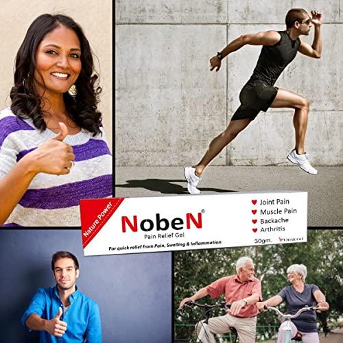 ORNICON ORNICON Noben Pain Relief Gel | Useful in Knee Pain, Joint Pain, Back Pain, Muscle Pain | Herbal | Combo Pack of 3 Tubes (30g X 3)