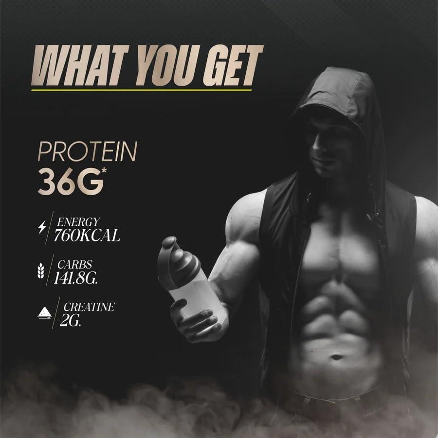 MASCULN MASCULN Mass Gainer Powder 3kg | Lean Muscle Whey Protein Mass Gainer | 36g Protein | Reduces Muscle Breakdown | Mass Gainer Supplement Powder for Men and Women (Swiss Chocolate, 3 kg) Free Shaker