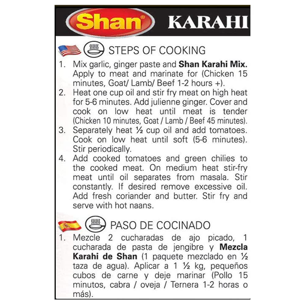 Shans Shan Karahi Masala, 1.76 oz / 50 g, 4 Pack