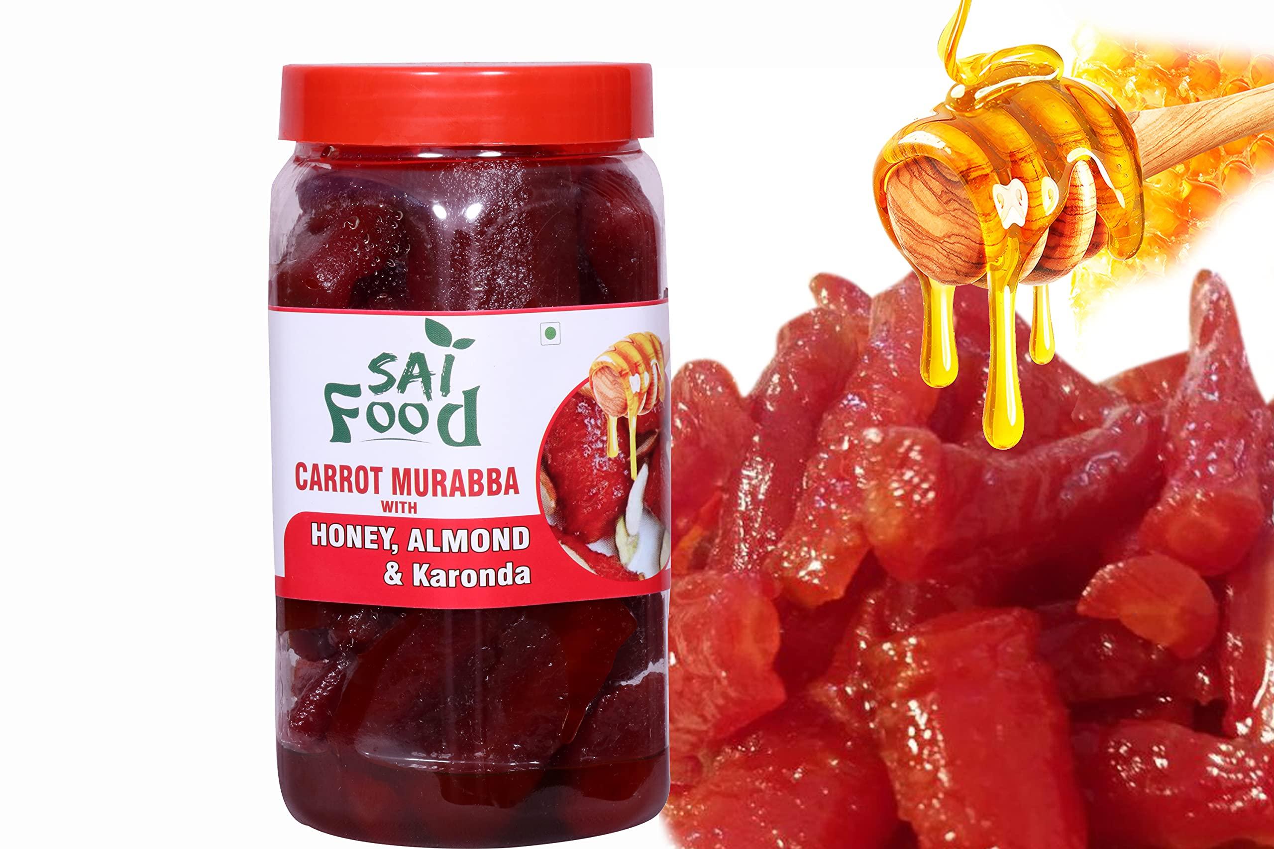 SAi Food SAi Food Homemade Organic Honey Amla Murabba with Honey Ingredient:, Fenugreek, Clove, Elam, Crystals, Cardamom (Elichie), Palm Good for Blood Circulation -900 Gram