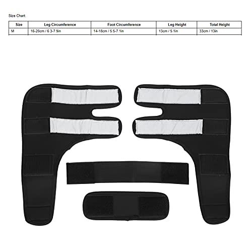 HUI Pet Elbow Support Wrap, Dog Elbow Brace Surgical Joint Protection Recovery Dog Elbow Protector Leg Brace Sleeve for Walking Support(M, Black)