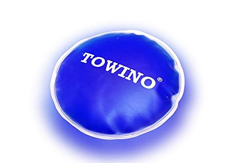TOWINO TOWINO® Reusable Round Gel Ice Pack Soft Flexible Use Microwave Hot or Freezer Cold for Injuries Pain Relief,Tired Eyes,First Aid, Reduce Swelling or Soreness | Size 13cm (Pack of 2) Made In India