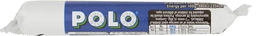 Nestle Polo Nestle Polo Sugar Free Mint Individually Wrapped 4 Pack Crunchy Mints With a Hole in The Middle & Minty Flavor 133.6g (Imported)