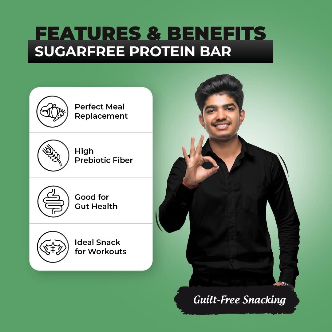 HYP HYP- Lean Sugar-Free Protein Bar Mint Chocolate (6x40g) | 10g Protein per Bar | High Fiber | Low Net Carb | Contains Whey Protein | Protein Snacks with No Soy Protein | Gluten Free Protein Bars