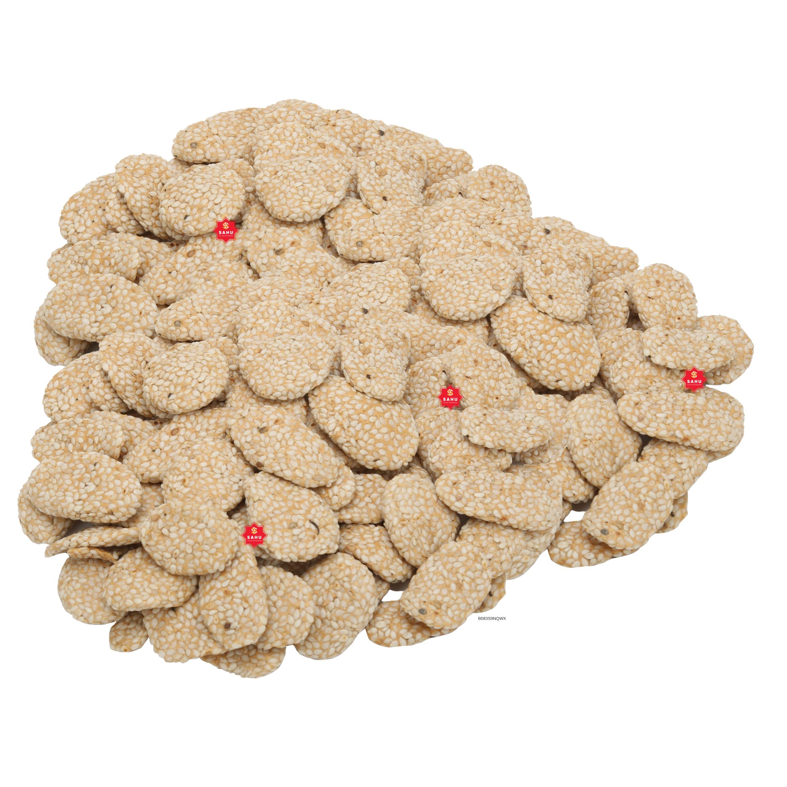 SAHU GAJAK BHANDAR SAHU GAJAK BHANDAR Gur Ki Rewari 2250 Gram (5 Box Each 750g) Gud Revdi | Rewdi | Til Sweets | Revadi | Rewadi | Candy Indian Mithai