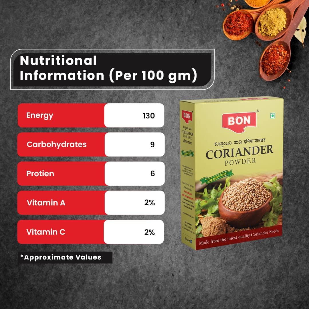 BON BON Coriander Powder, 100g, Pack of 4