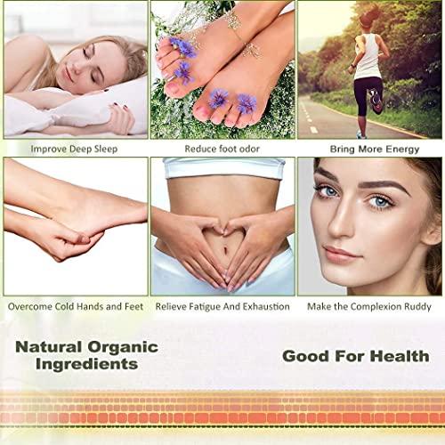 2heet HEET Foot Pads, Natural Bamboo Vinegar Ginger Powder Foot Pads, Easy to Use and Feel Better, Ginder Foot Pads for Relaxation, Relieve Stress, Improve Sleep, Pain Relief(50 patches)