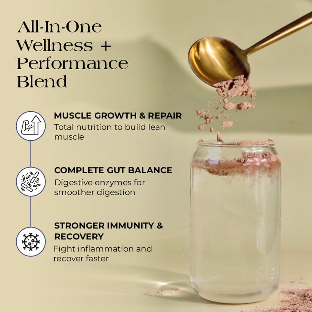 Cureveda Cureveda PRO Super-3 Vegan Plant Protein powder with Superfood, Superseeds & Superberries | Chocolate (500gm)