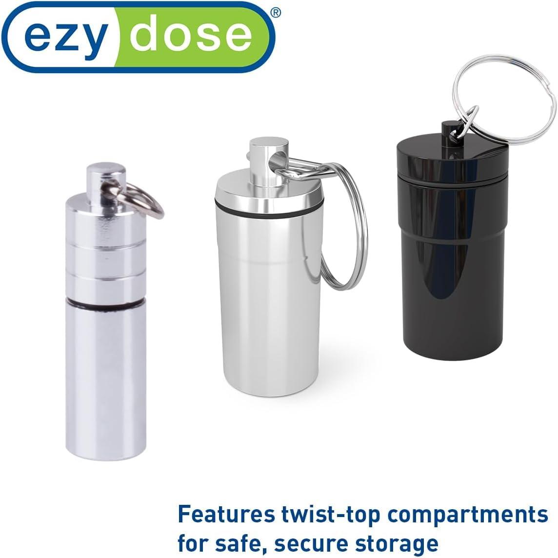 EZY DOSE Nitro Fresh Pill Case, Nickel-plated Brass