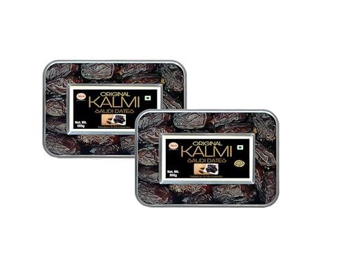 ifah Ifah Original Kalmi Saudi Dates 1kg (Pack of 2 Boxes 500g Each) | Rich in Nutrients