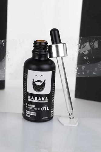 KESIKA HERBAL HAIR OIL KABAKA Beard Oil for Growing Beard & Mustache 50 ml | Natural Beard oil for Men Thicker & Longer Beard patchy & Fast Beard Growth Oil