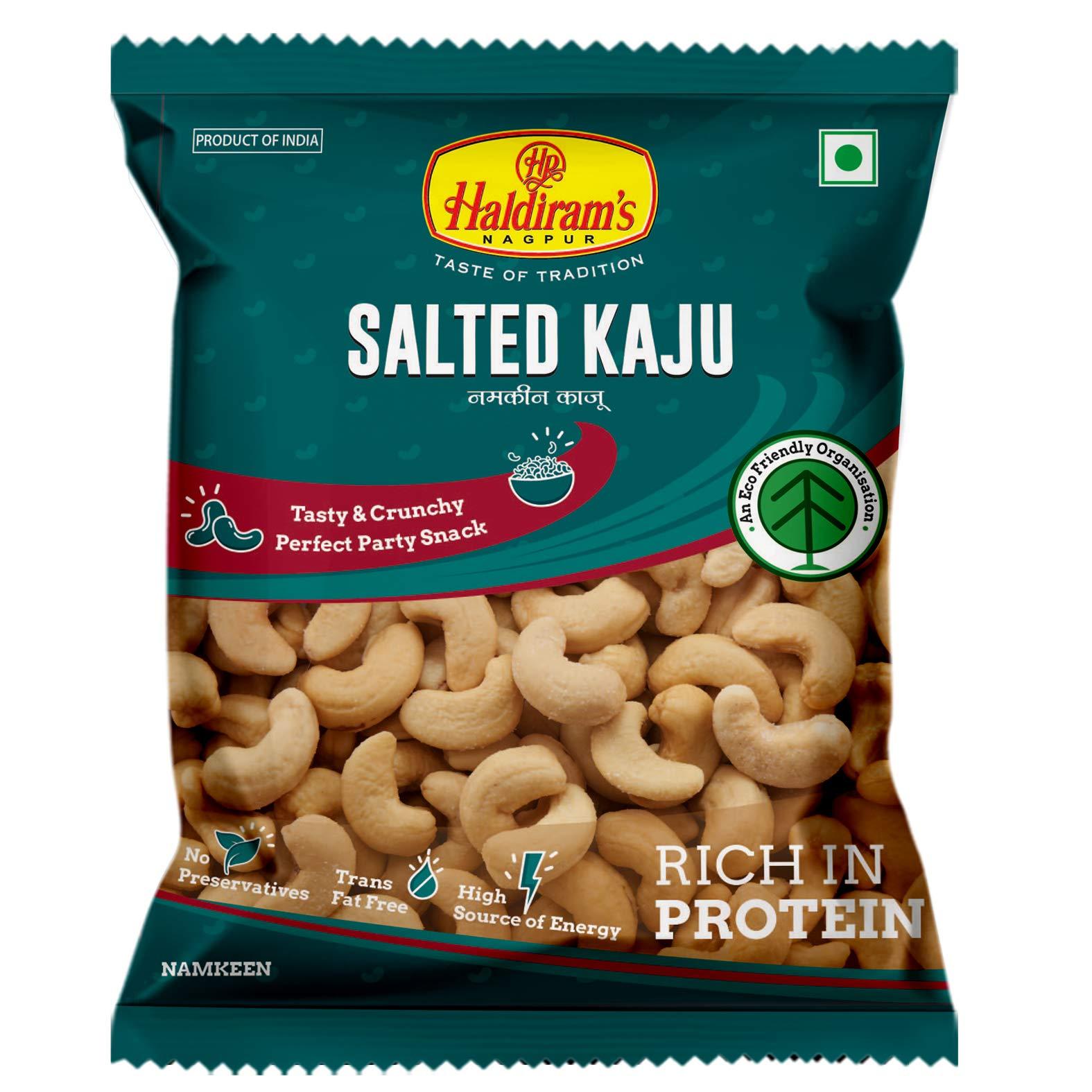 Haldiram's Nagpur Haldiram's Nagpur Coconut Soan Papdi (Pack of 2 X 250 g) and Salted Kaju (Pack of 10 X 35 g)