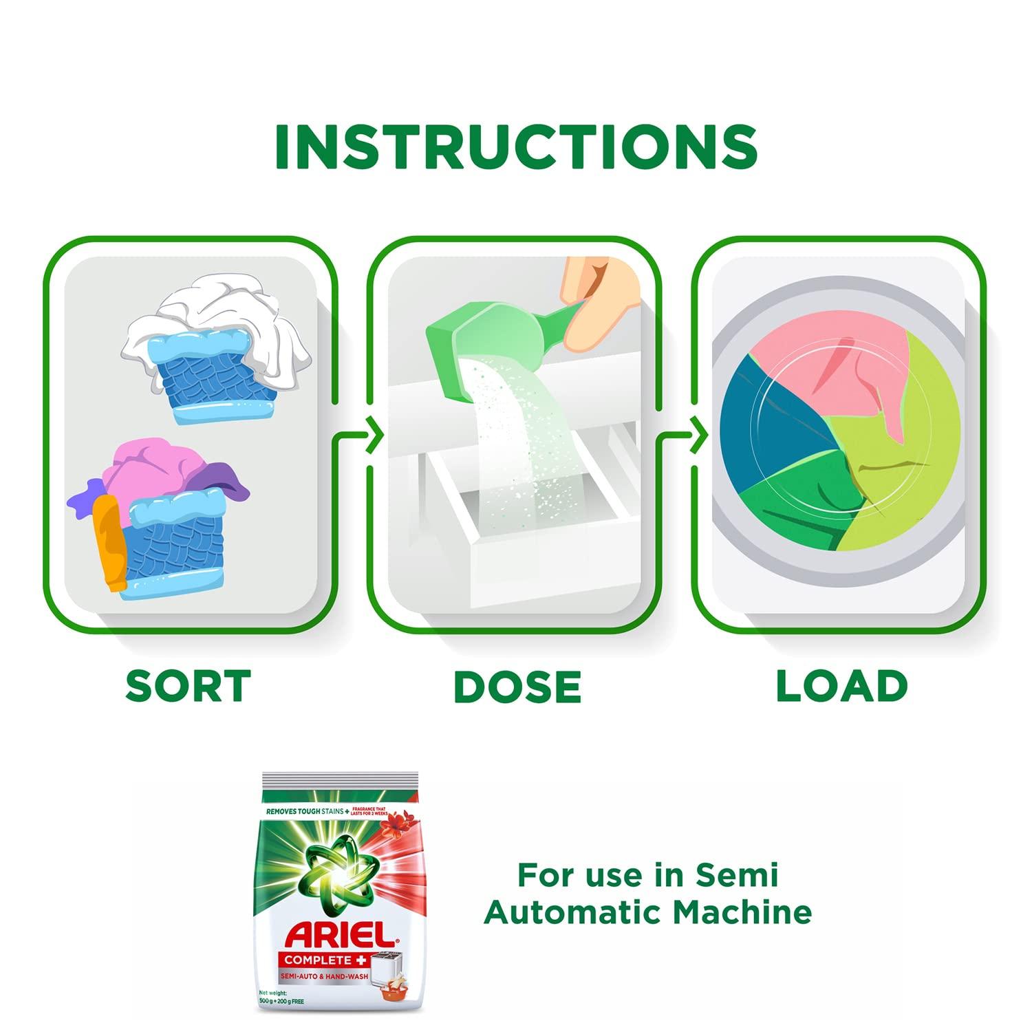 Ariel Ariel Complete + Detergent Washing Powder- 4Kg Value Pack (Pack of 2)