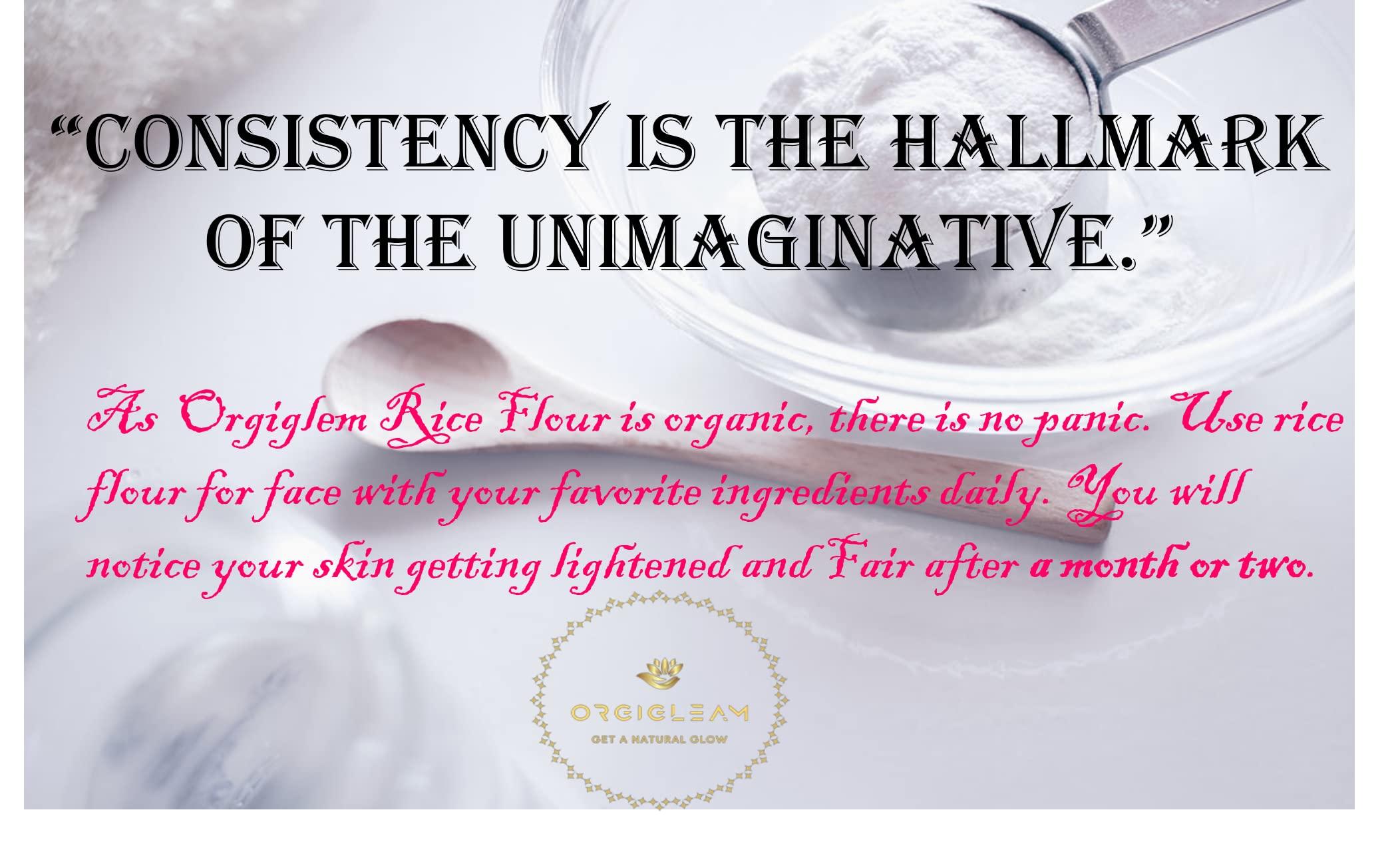 OrgiGleam OrgiGleam Natural Home Made Rice Flour/ Rice Powder For Skin Care 100% Pure & Organic (100 g)