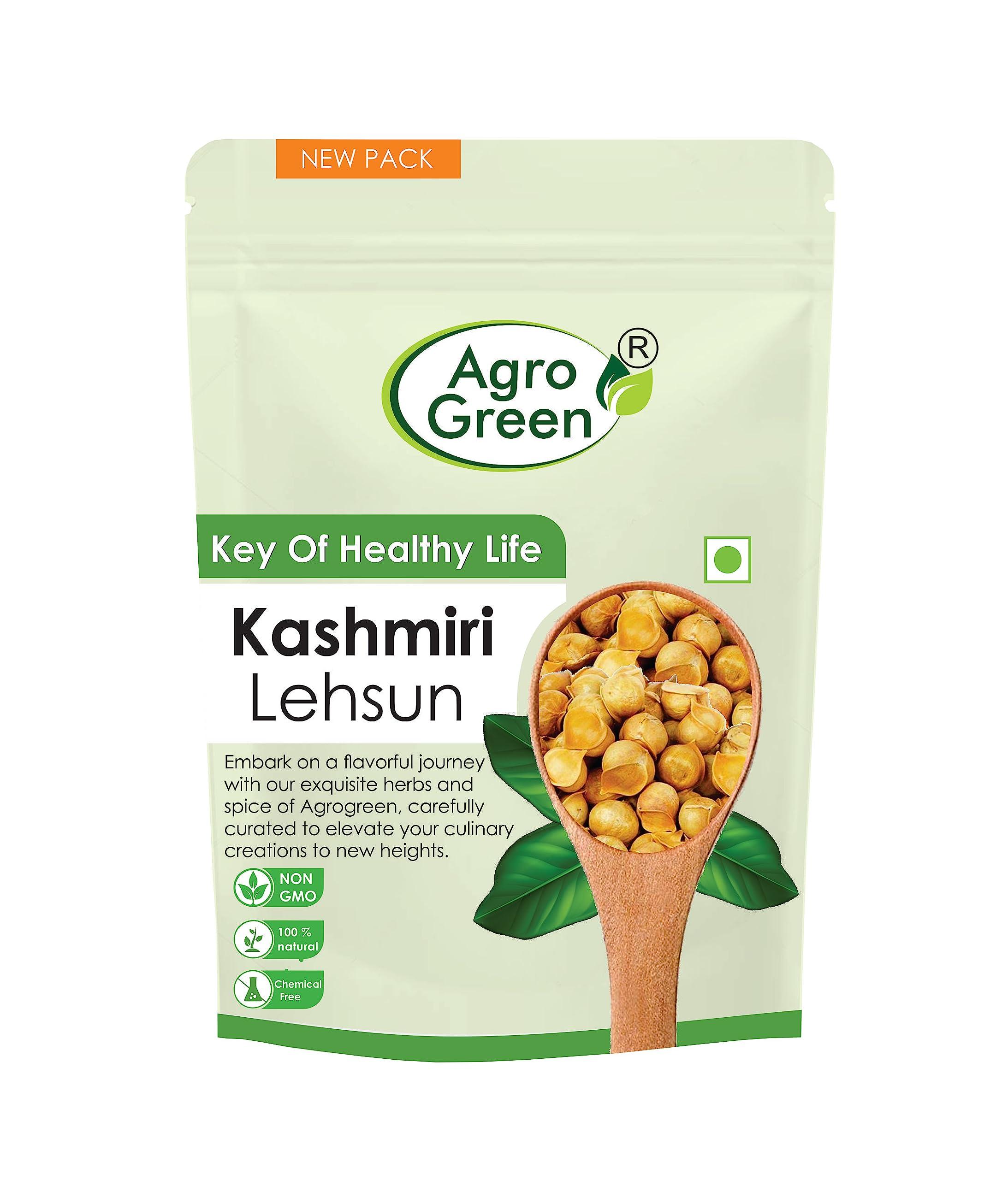 Agrogreen Agrogreen Kashmiri Garlic | kashmiri Lehsun Single Clove | Kashmiri Lassan | - (400 GM)