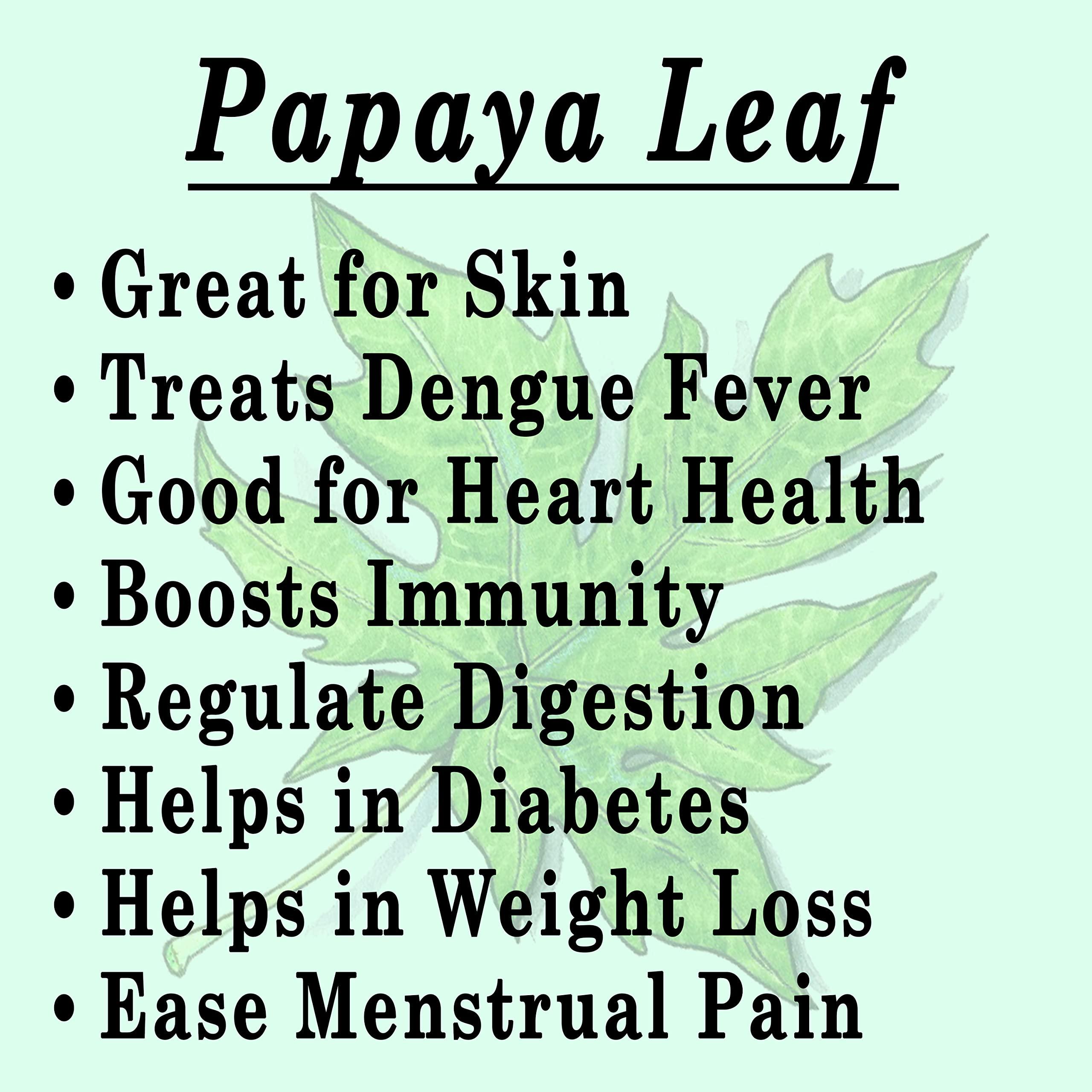 AarVed AarVed Papaya Leaf Powder (Carica Papaya/Papita leaves) - 200gms ? for Healthy Platelets Count & Immunity | Herbal Supplement for Digestion & Improves Intestinal Function