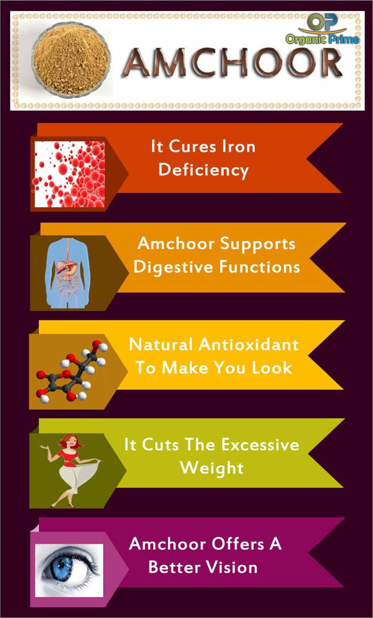 Organic Prime Organic Prime Amchur Powder | Dry Mango Powder | Aam Powder - 500 GM X 2 = 1 KG by Organic Prime