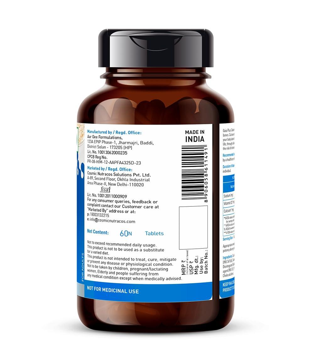 GAIA GAIA Plus Calcium & Vitamin D3 Tablets 60\'s