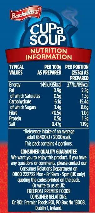 Batchelor's Batchelor's Cup a Soup 4 Sachets - Tomato, 93 g