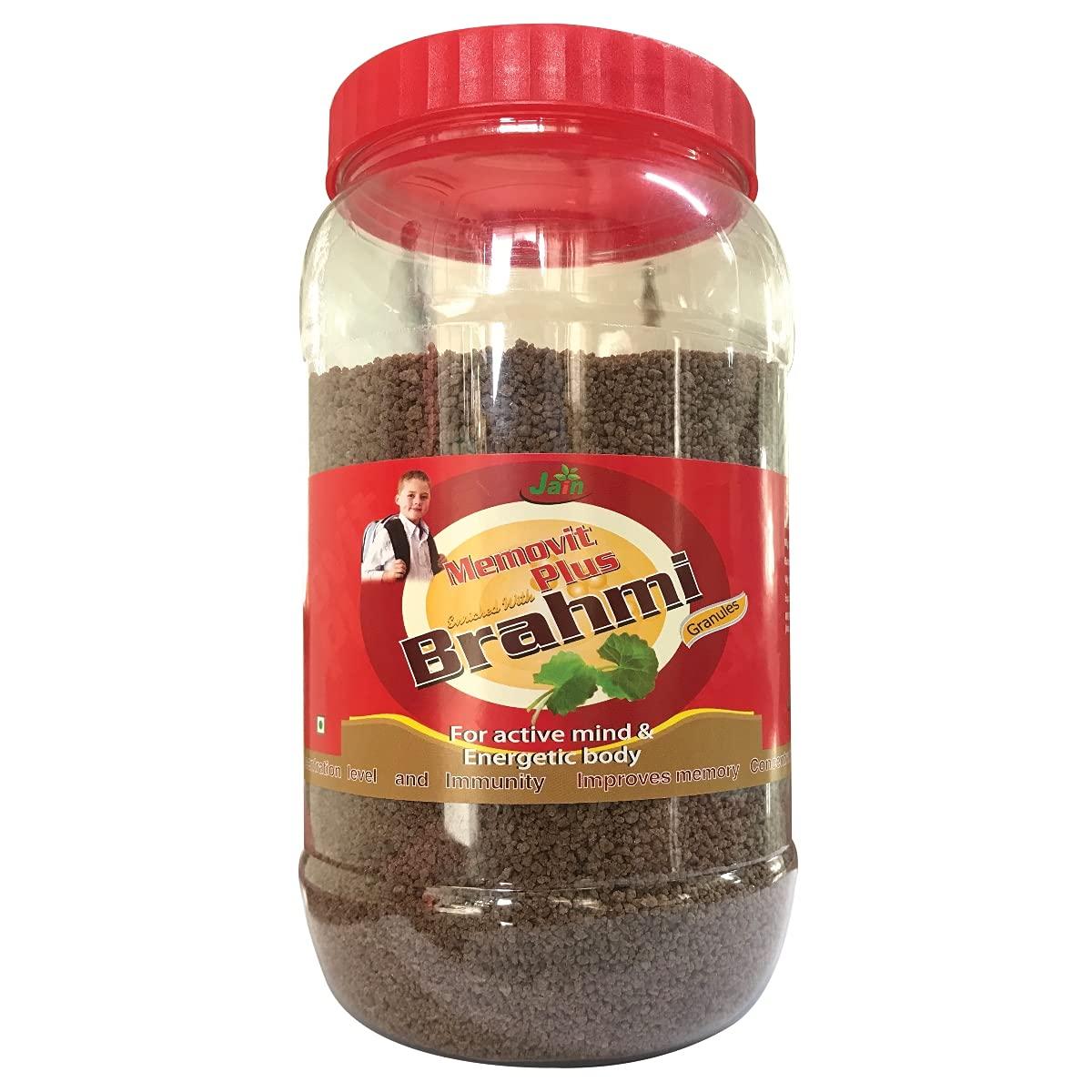 JAIN Jain Memovit Plus Brahmi Granules with Ashwagandha, Brahmi, Shankhpushpi & Yastimadhu, For Memory Booster and Energetic Body - 100% Natural - 1 kg
