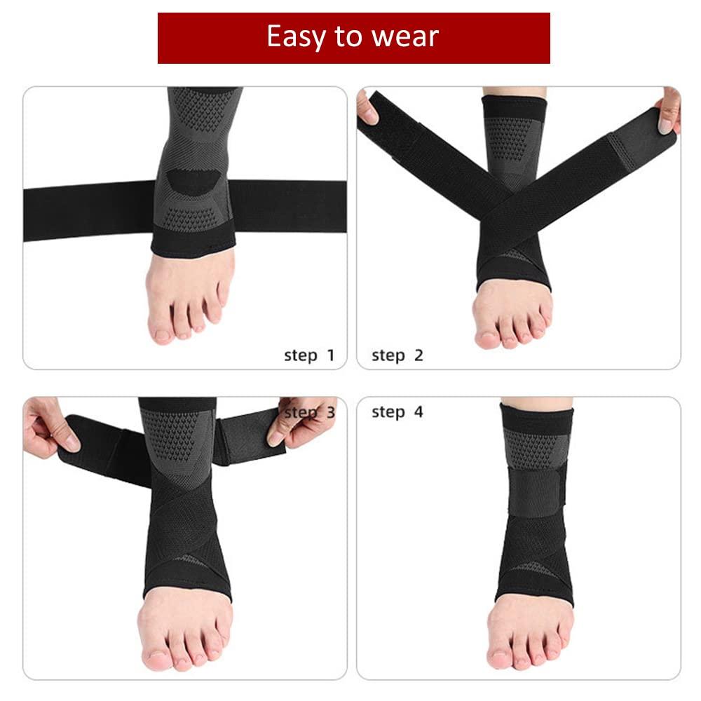 Qunan Qunan Ankle Port Port Brea able Adjustable Ankle Sleeves for Sp in Recovery