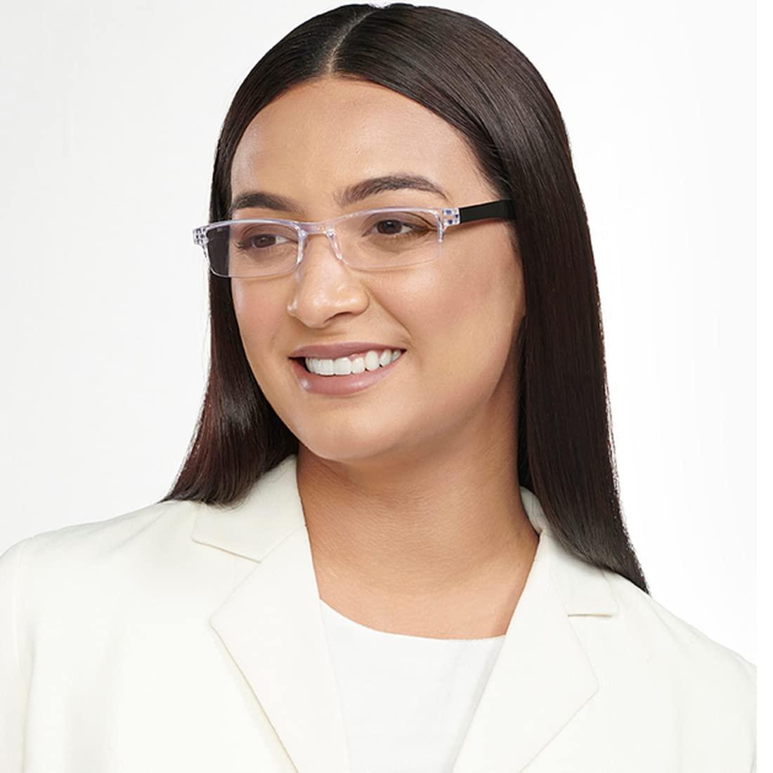 IMPLICIT IMPLICIT Rimless Reading Glasses for Men & Women (+2.00, Grey)