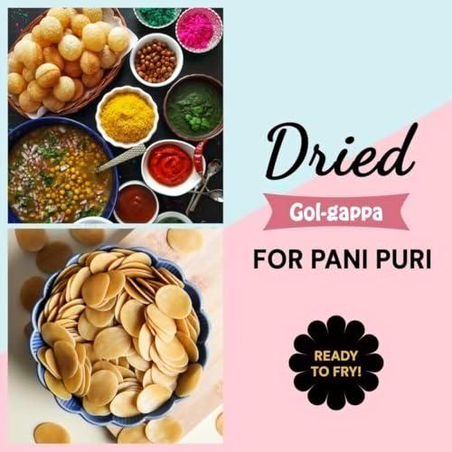 LADILA LADILA Ready to Fry Dry Atta Golgappa, Pani Puri Papad / Puchka / Gupchup Packet 1kg