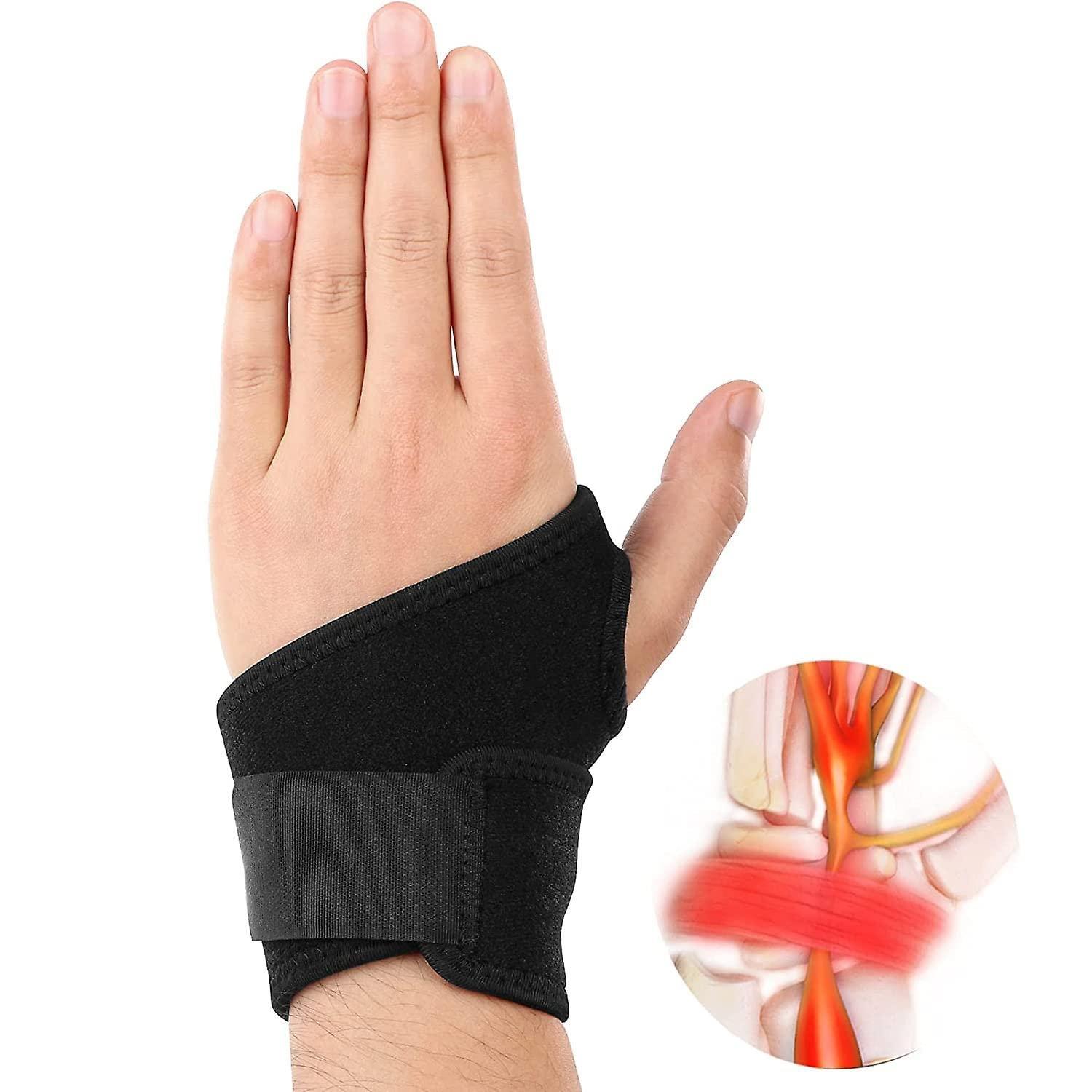 Mata kripa Mata kripa Wrist Brace For Tendinitis And Arthritis,one Hand Adjustable,Wrist Brace Support-for Women and Men Adjustable for Right and Left Hand with Thumb Stabilizer for Pain Relief (Single Piece)