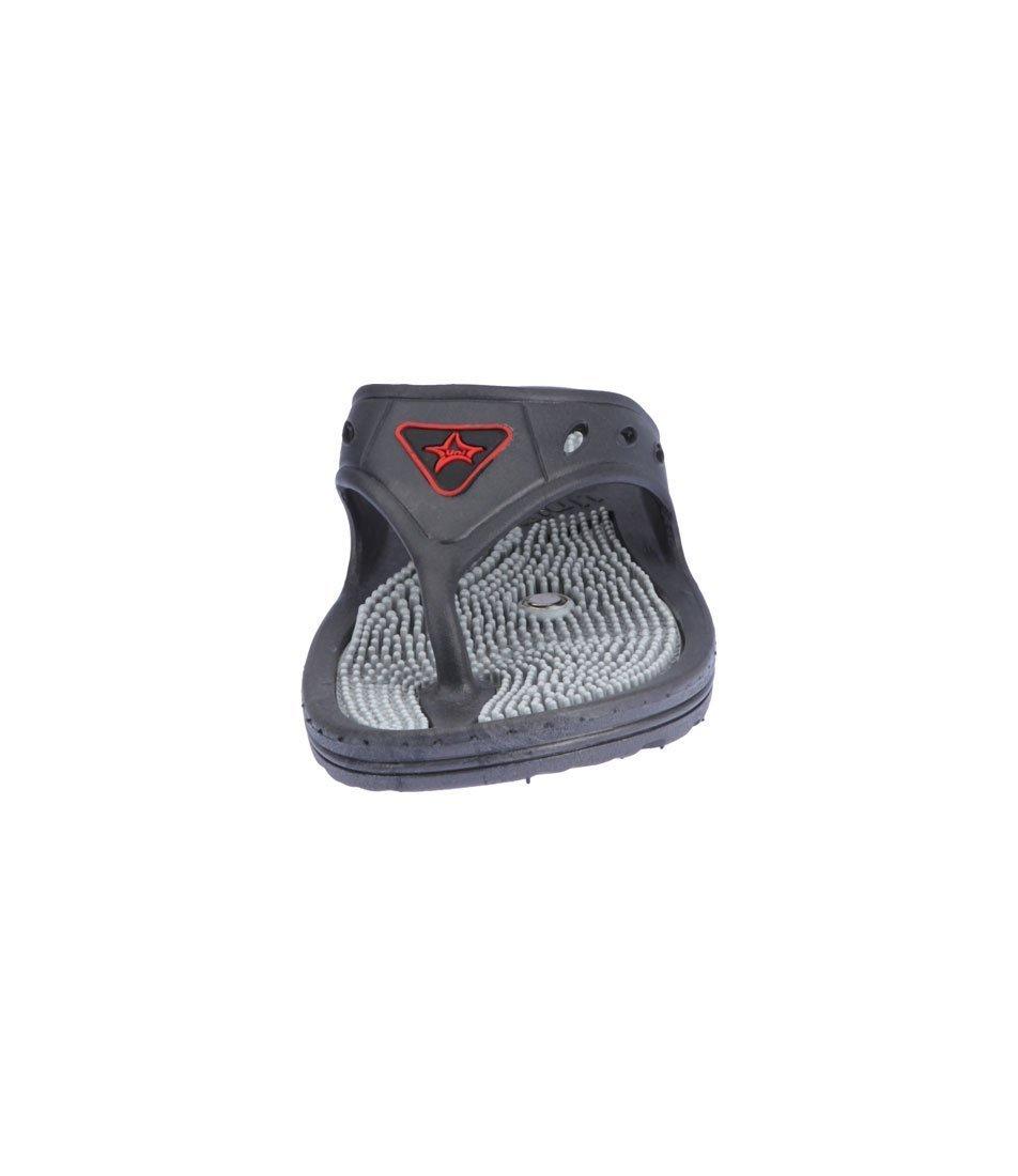 Super India Store Super India Store Acupressure Slippers Sandals (Unisex) for Pain Relief & Total Health Care (GH-01- GREY -SIZE-06)