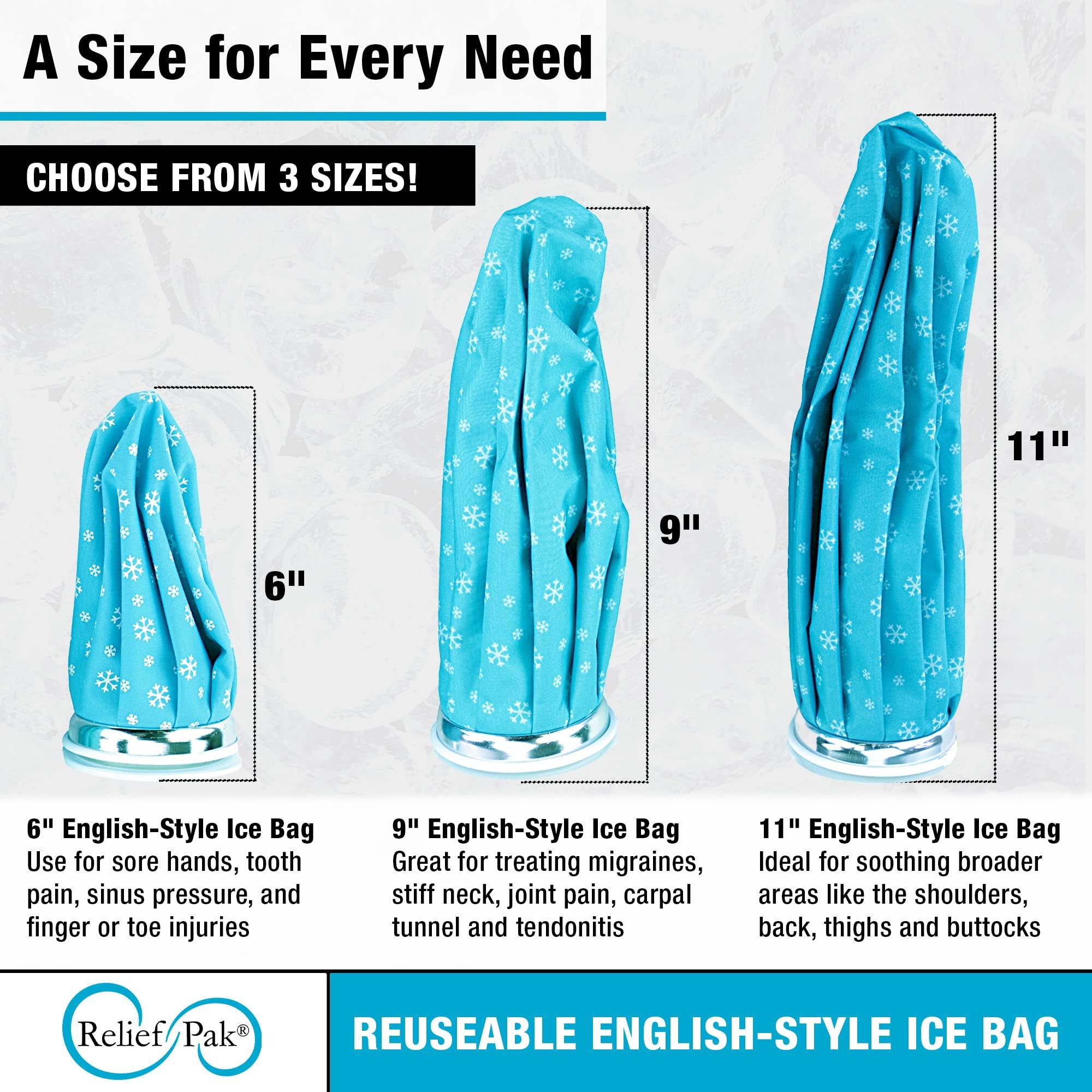 Relief Pak Relief Pak 11-1061 English Ice Cap Reusable Ice Bag, 9" Diameter