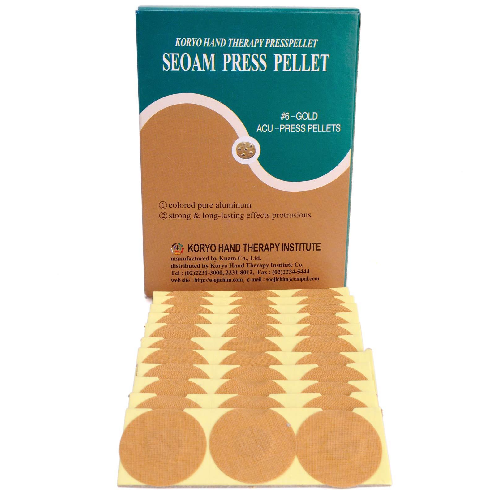 KHT Korean Koryo Hand Therapy - KHT Seoam Seoambong Press Pellet #6-Gold (1)
