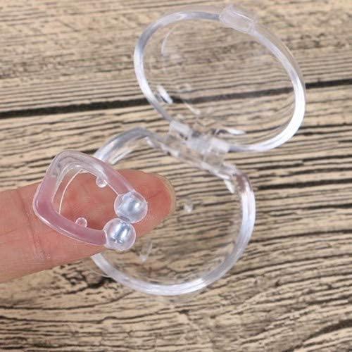 RV CREATION PVT LTD RV CREATION® Clipple Silicone Magnetic Anti Snore Transparent Silicone Stop Snoring Device Silicone Nose Clip Tools Professional Relieve Snore Mini Comfortable Sleep Sleeping Aid for Men Women