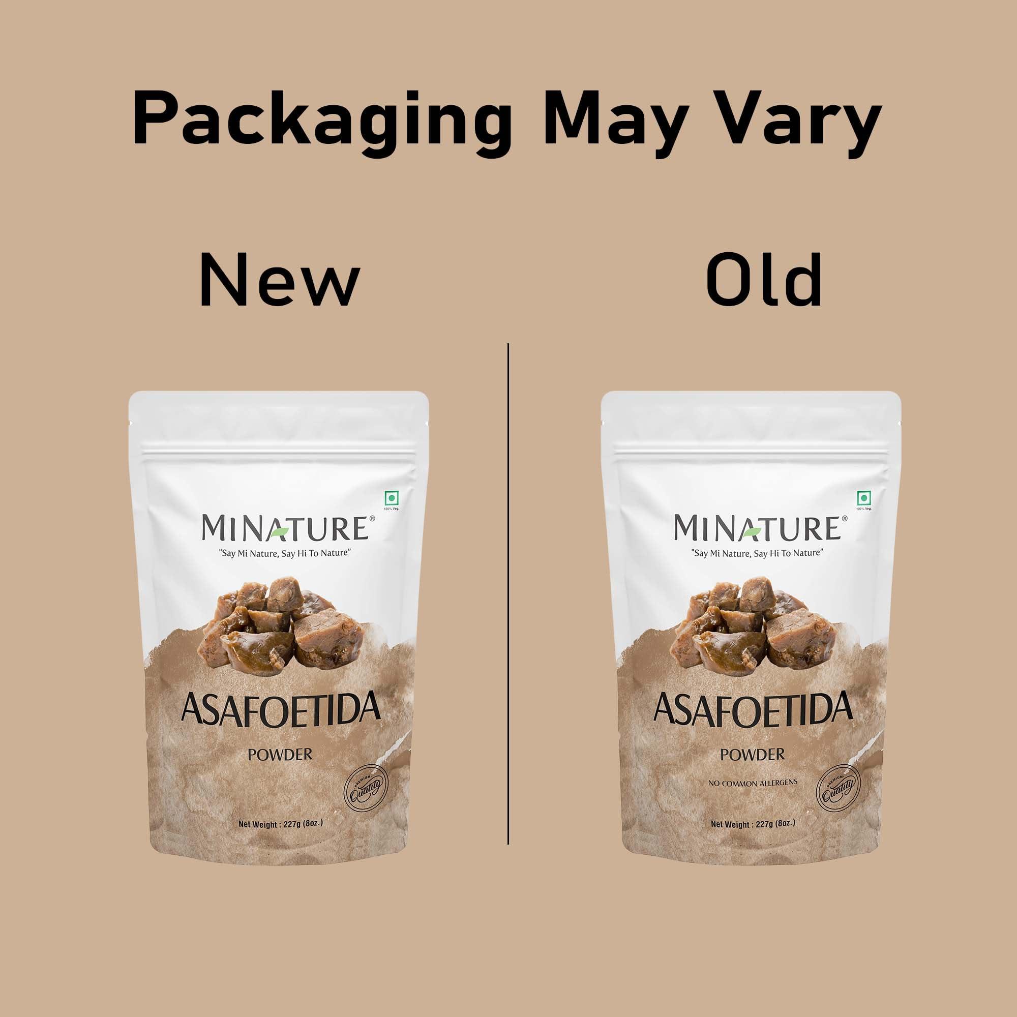 minature Asafoetida Powder (Hing)(Asafetida) by mi nature| Natural | 227g (08oz)(0.5lb) | Indian spice for cooking| From India.