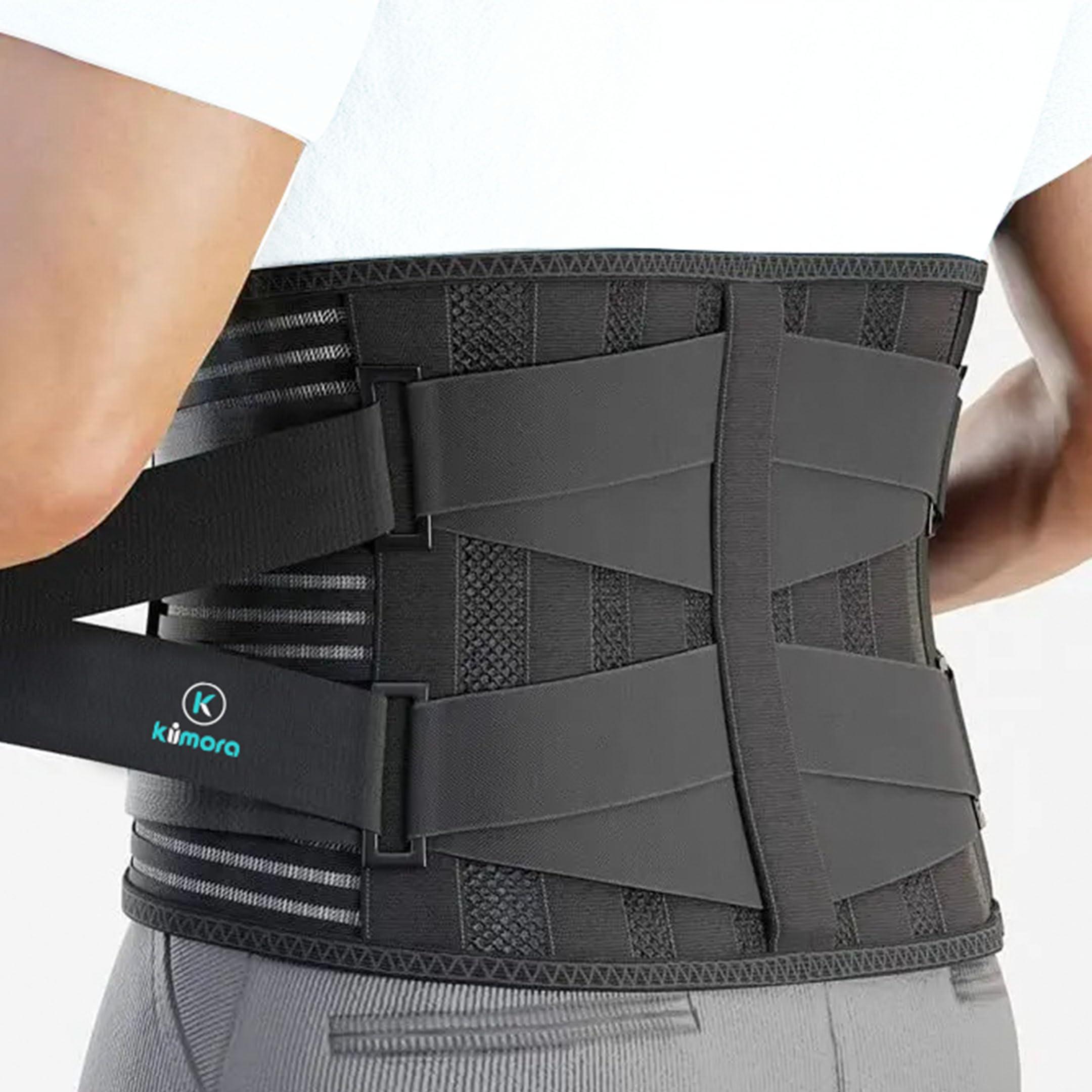Kiimora Kiimora Lumbar Sacral Belt for Back Pain Relief for Lower Back Universal Fit S, M, L, XL, XXL