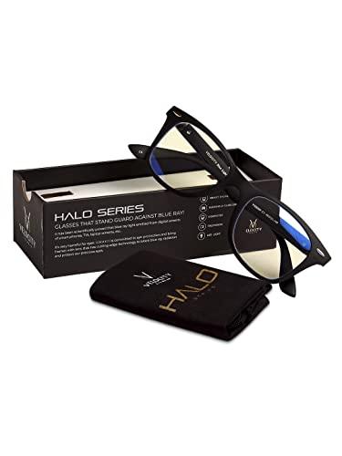 VELOCITY STUDIO Velocity Blue Ray Protection Black Oval Frame Computer Eyeglasses For Men