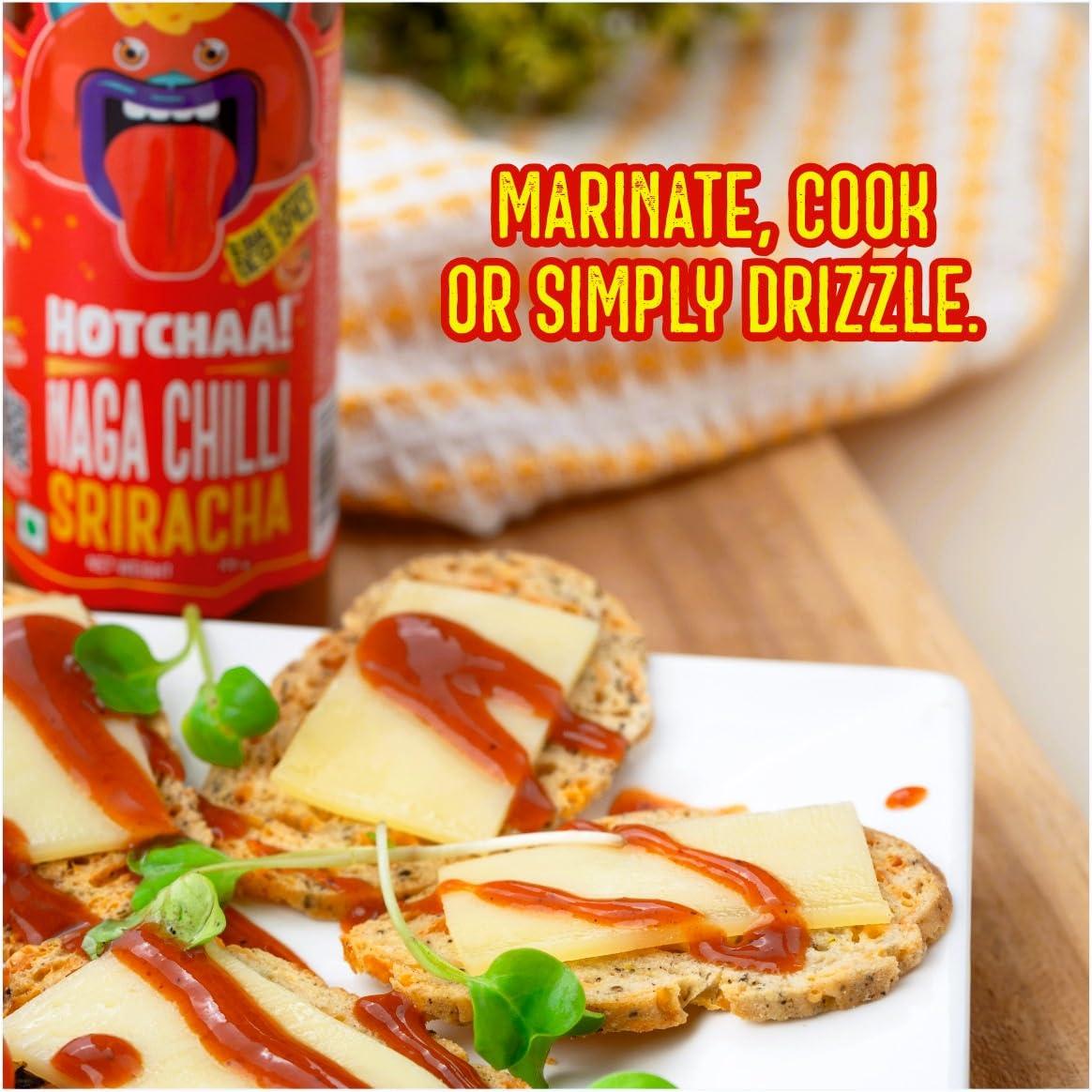 HOTCHAA HOTCHAA Sriracha Hot Sauce 150g - Tancy & Spicy flavour Small Batch Production using Premium Ingredients, NO MSG, Vegan