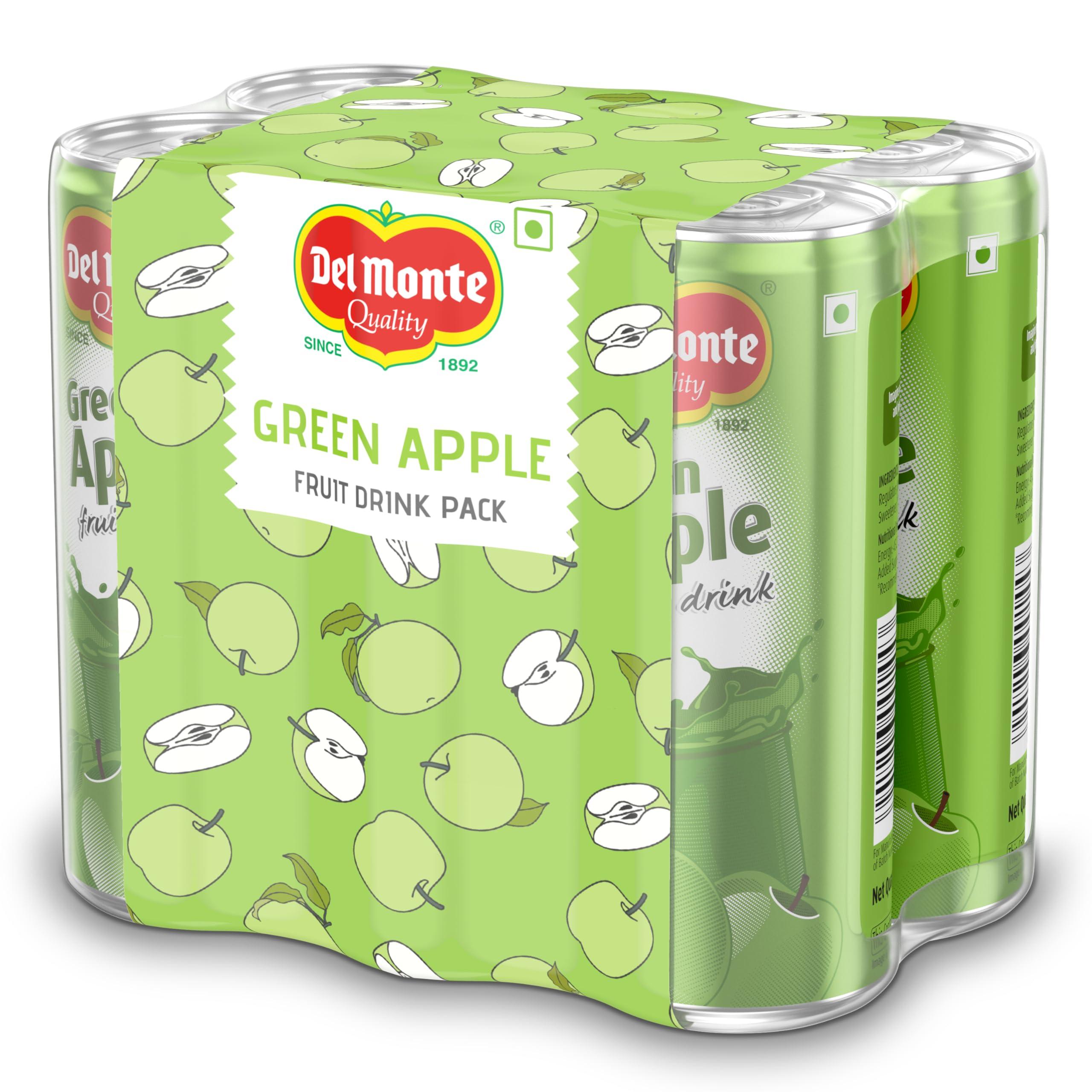 Del Monte Del Monte Green Apple Fruit Drink Gift Pack, Pack of 6, 240ml