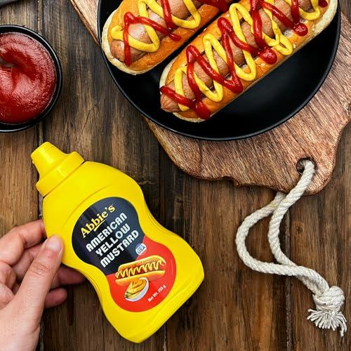Abbie's Abbie's Squeeze Yellow Mustard 652 g (Pack of 255 g and 397g ,1 unit each), Product of USA