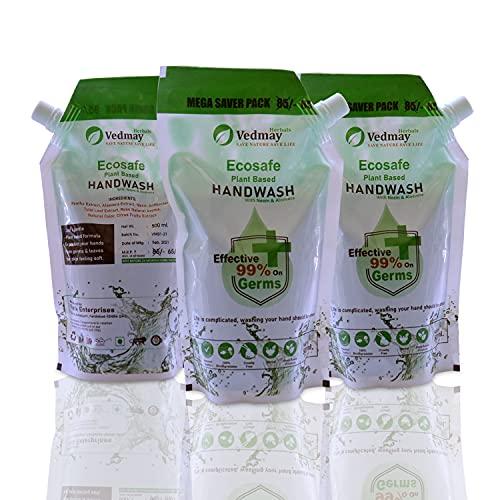Vedmay Herbals Vedmay Herbals, Ecosafe Hand Wash (Pack of 5, Neem)