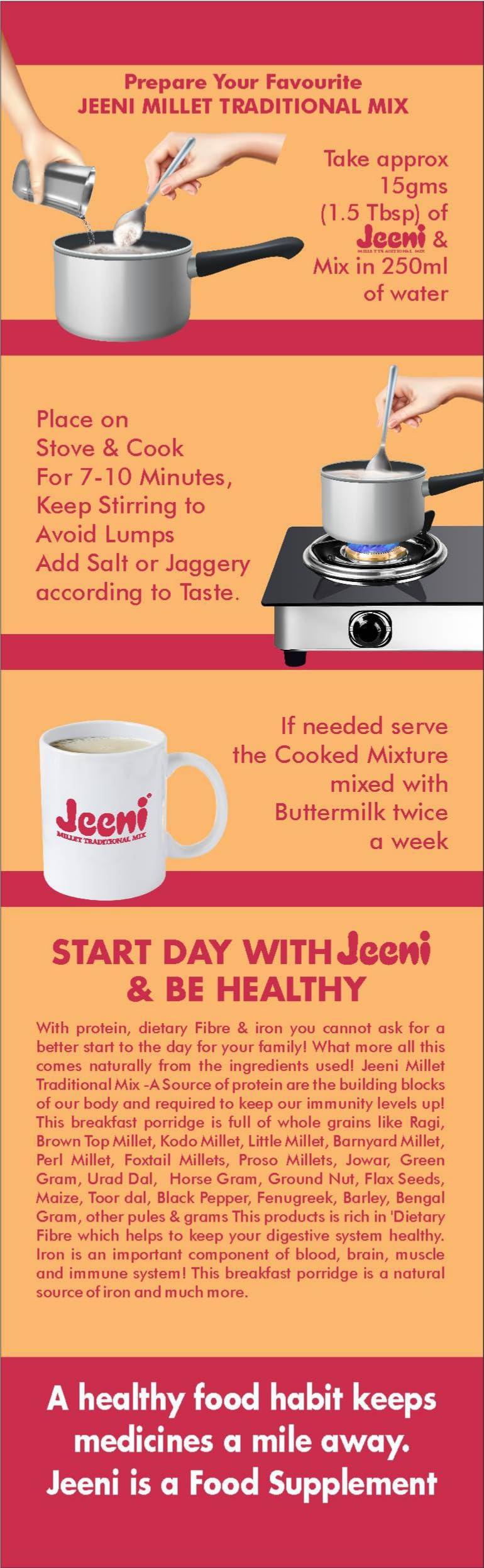 JEENI JEENI Millet Traditional Mix (750, 1 Count)