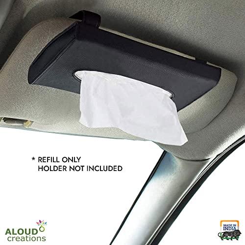 ALOUD CREATIONS ALOUD CREATIONS Facial Tissue Refill Pack | Car Tissue Refill | Disposable Facial Tissues | Travel Size Pack for Car & Purse | 2 Ply | 100 Pulls in Each Packet | Pack of 24 | Total 2400 Pulls