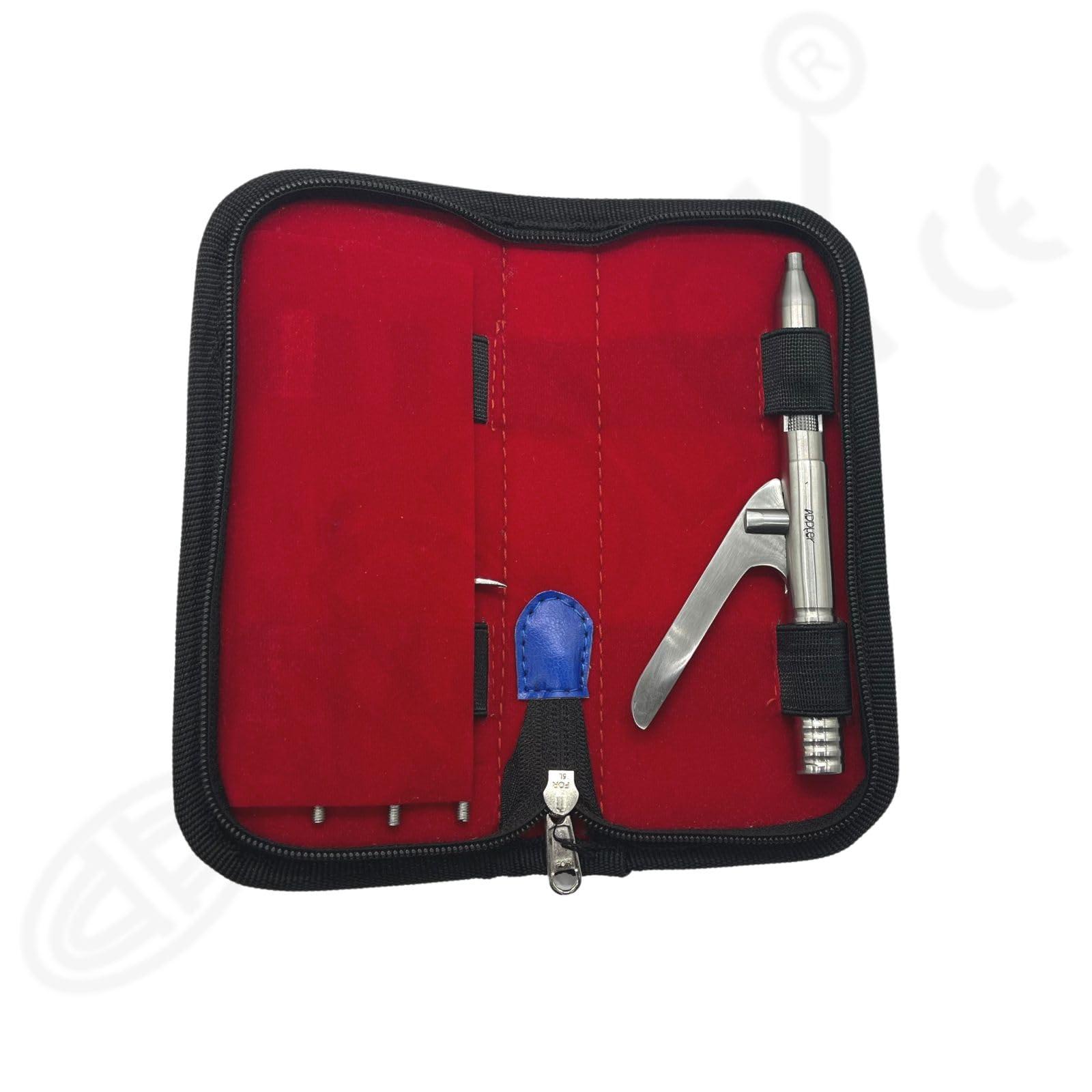 ADDLER ADDLER DENTAL CROWN BRIDGE REMOVER GUN SET WITH 5 PINS. SURGICAL INSTRUMENTS.