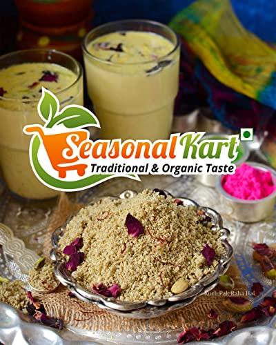 Seasonal Kart Seasonal Kart Fresh And Natural Kesariya Thandai Mix Thandai Powder |Organic & Natural No Added Preservative, Essence And Color | Perfect Summer Drink| (800 Grams)