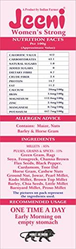 JEENI JEENI WOMENS STRONG Mix millet multi grains All Natural Multigrain Organic and Natural Product for WOMEN 1KG WOMENS STRONG