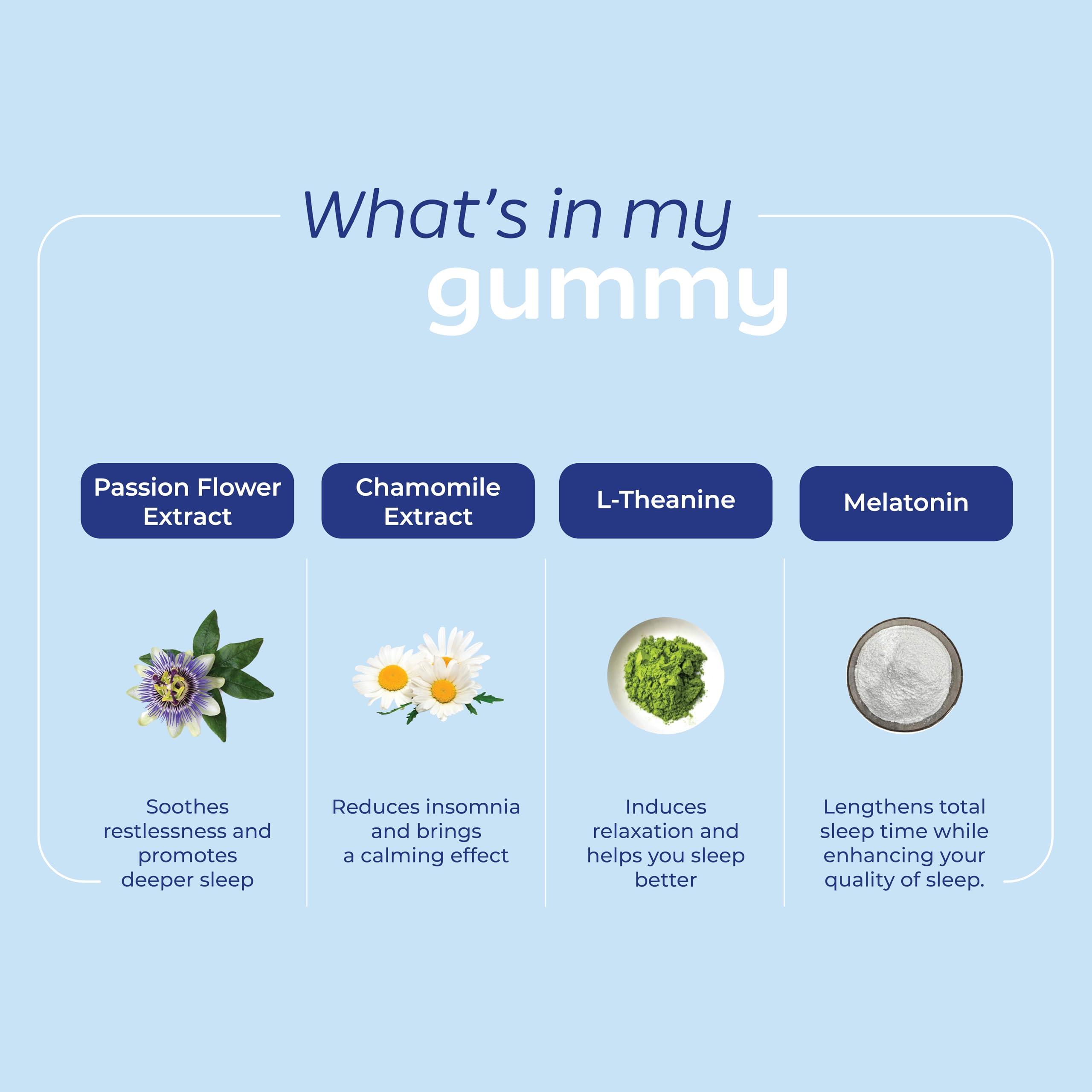 ARTH Arth Sleep Gummies | 30 Plant-Based Melatonin Gummies (5mg) with Chamomile, Passion Flower Extract & L-Theanine | Supports Deep Sleep & Relaxation | Safe, Non-Addictive Sleep Aid with No Added Sugar