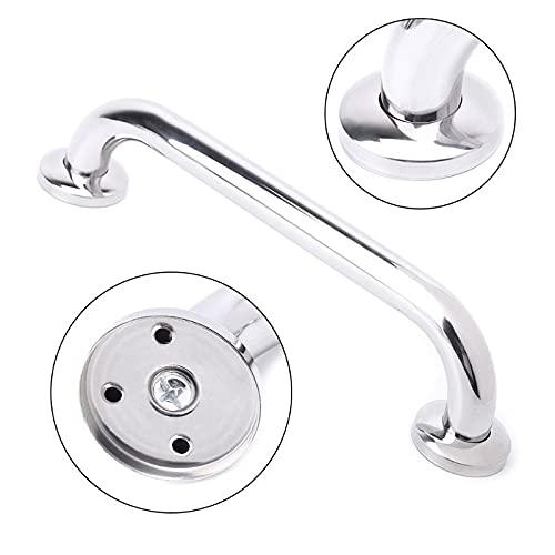 Shoppingekart Toilet Safety Handrails Elderly Disabled Stainless Steel Bathroom Bathtub Handle Support Grab Bar Wall Mounted Towel Rack (3 Pcs | Size 10inch |Finish Matte | Stainless Steel)